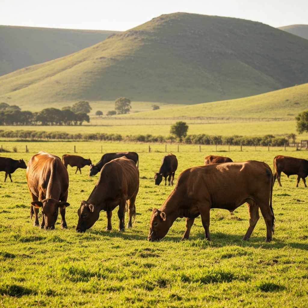 Cattle grazing on Mthakatye farmland